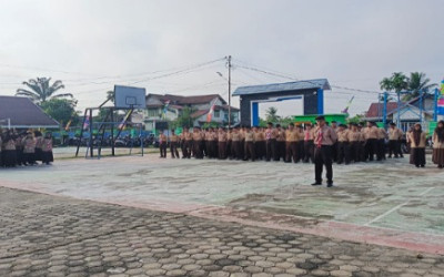 SMAN 10 Batang Hari Gelar Apel HUT Pramuka ke-64 dengan Suasana Khidmat