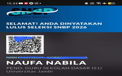 SNBP 2026, Naufa Siap Tempuh Dunia Pendidikan